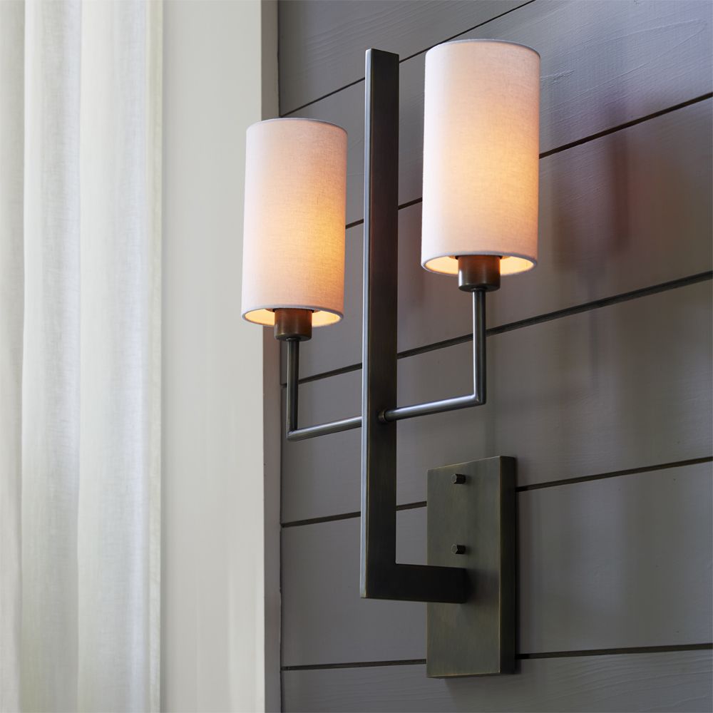 Qvistuvyj Modern Minimalist Metal Fabric Wall Lamp - Lamp Copper