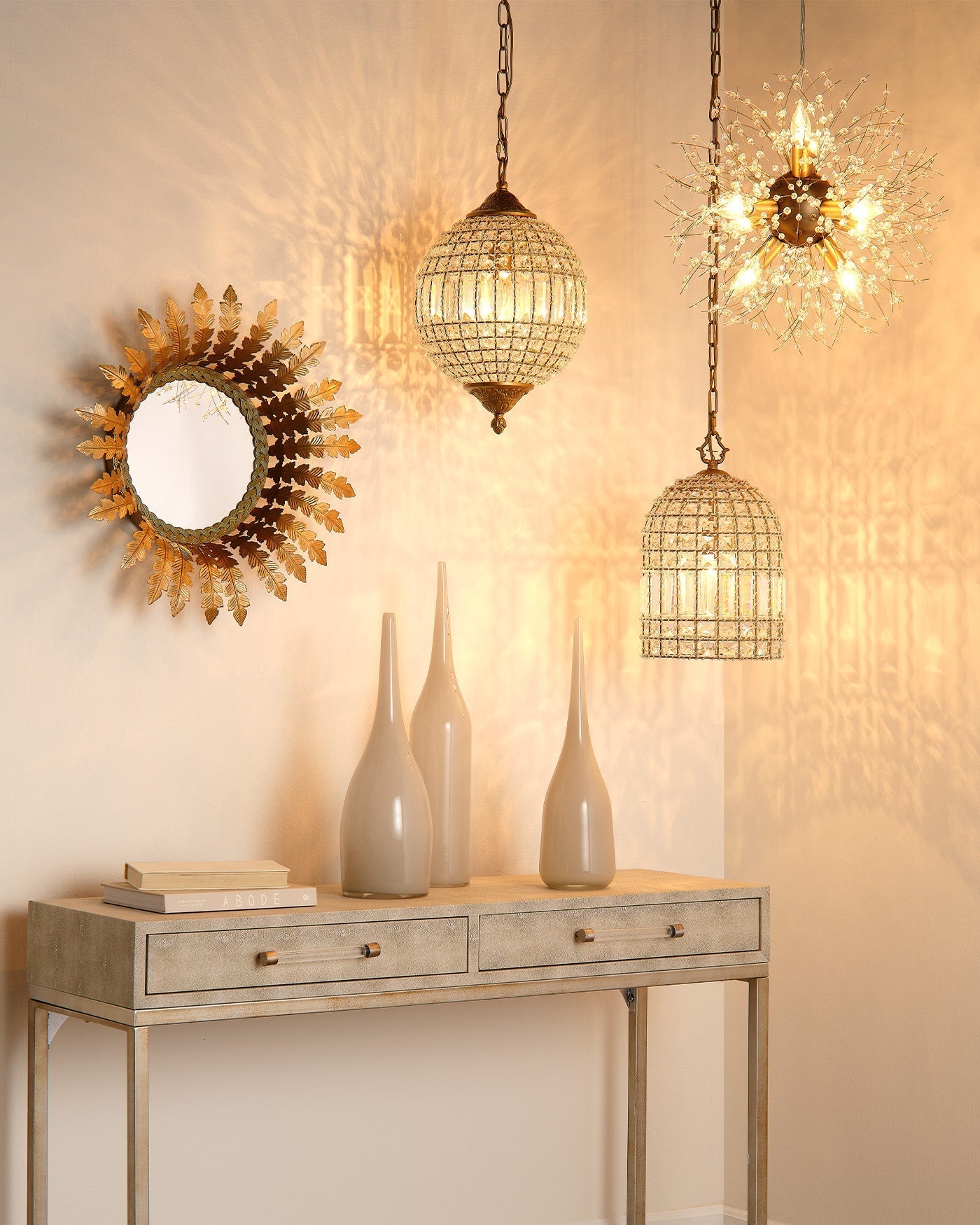 Sifuvyj Postmodern Luxury Crystal Pendant Lamp - Lamp Copper
