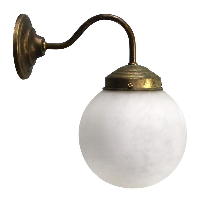 Rauduvyd Modern Minimalist Alabaster Metal Wall Lamp - Lamp Copper