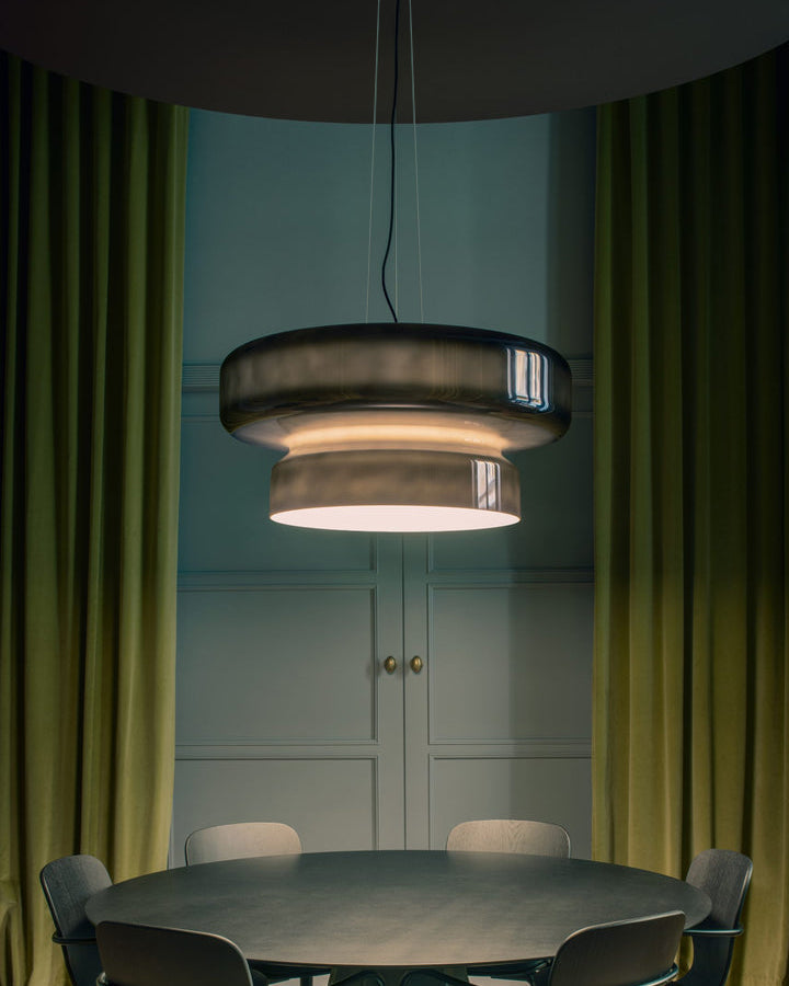 Xenuvyj Modern Minimalist Metal Glass Pendant Lamp - Lamp Copper