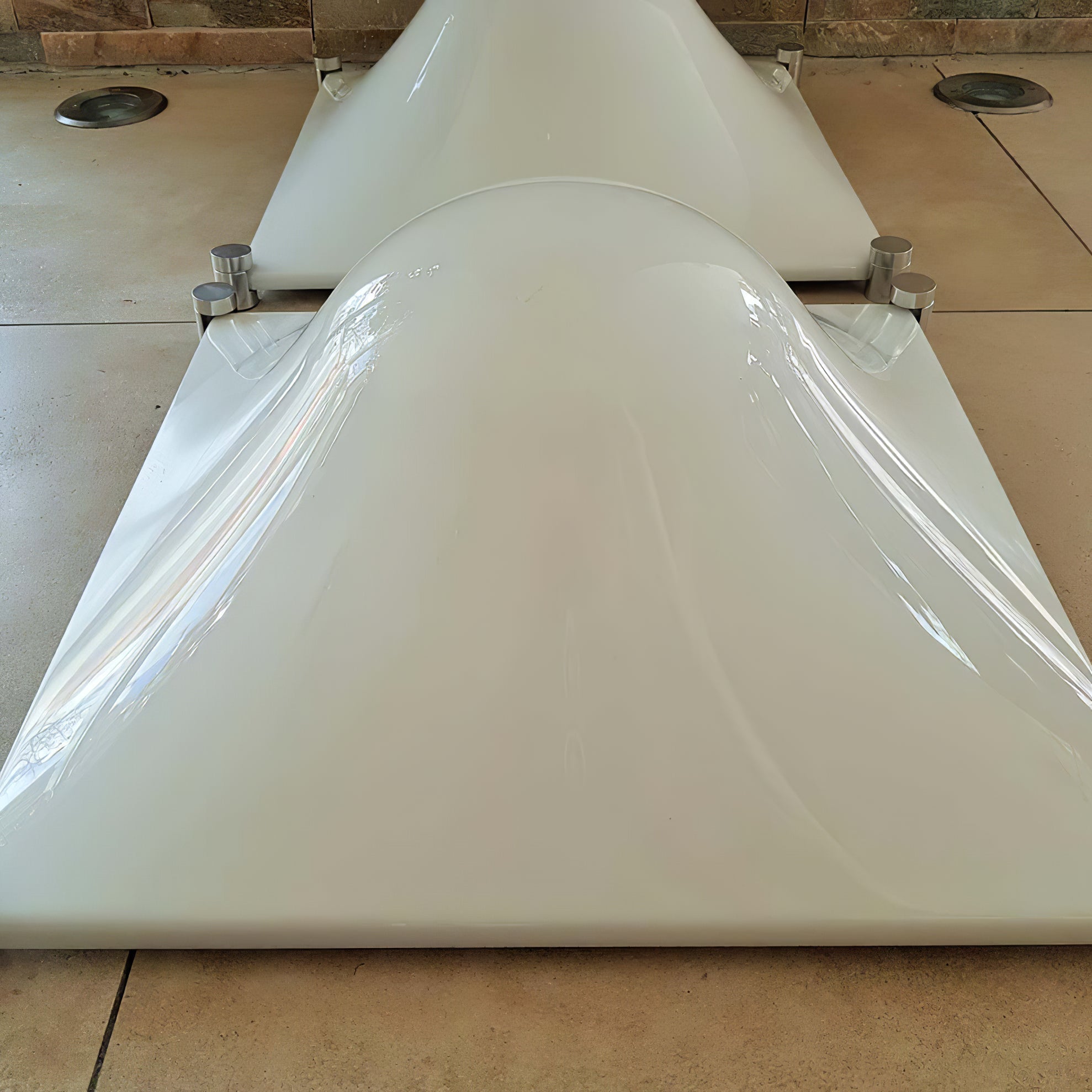Bolla Ceiling Lamp Curved Triangle Shade Minimalist - Letslighting