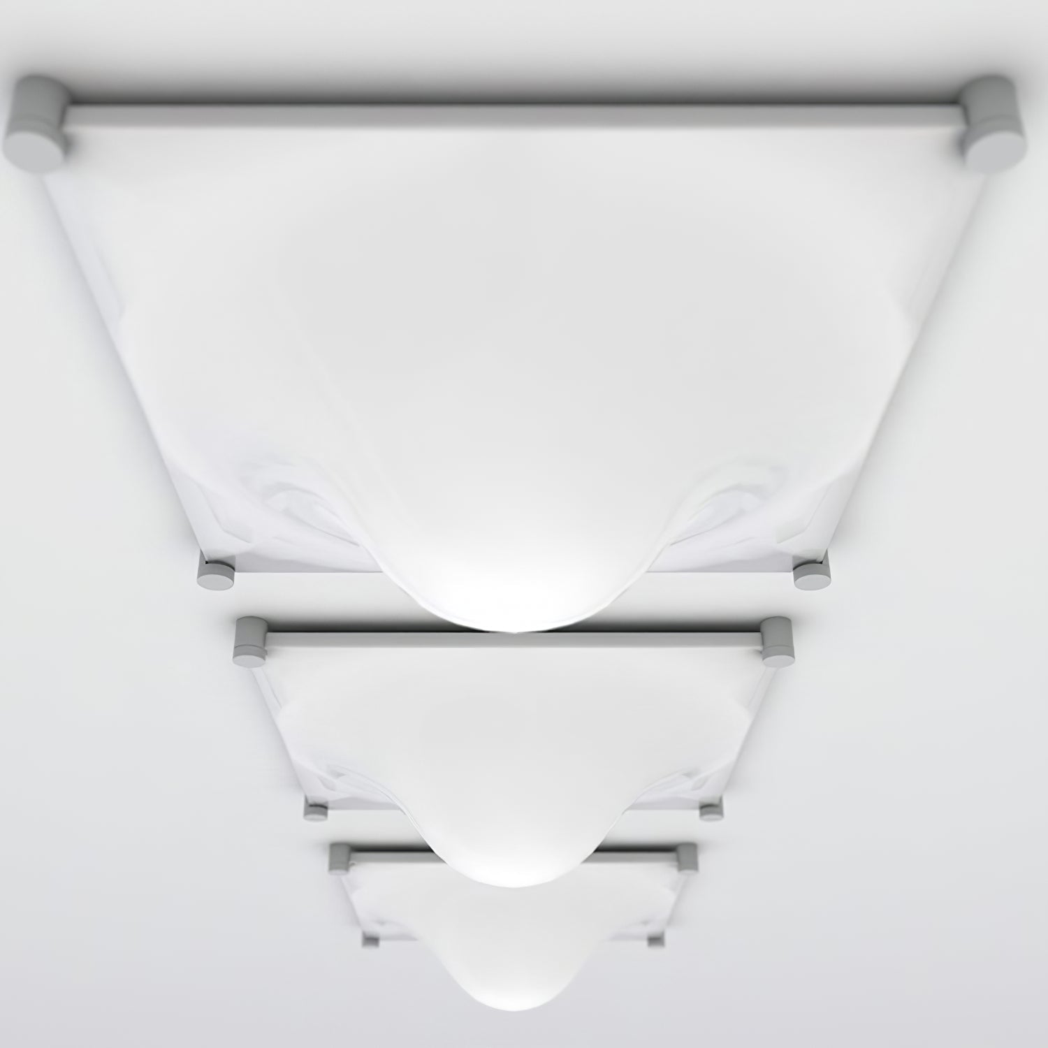 Bolla Ceiling Lamp Curved Triangle Shade Minimalist - Letslighting