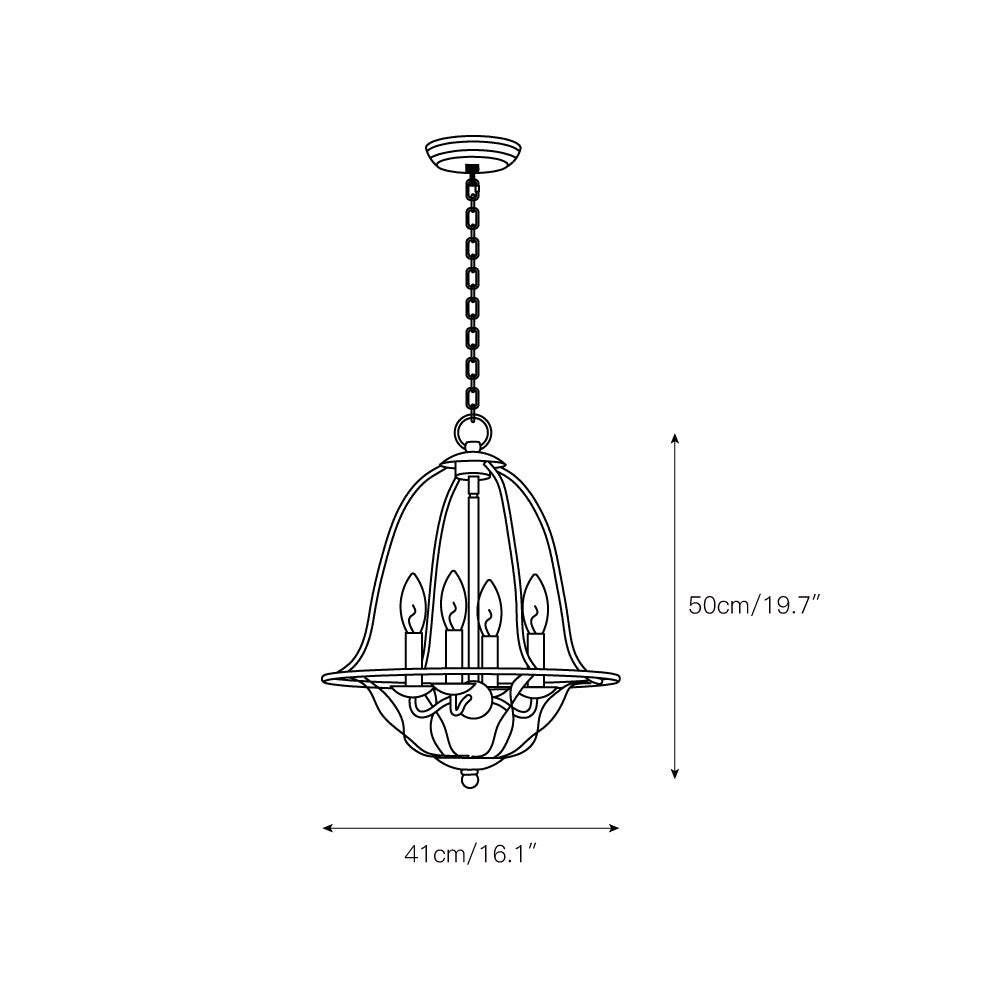 Luxnova Vintage Industrial Premium Metal Pendant Lamp - Lamp Copper