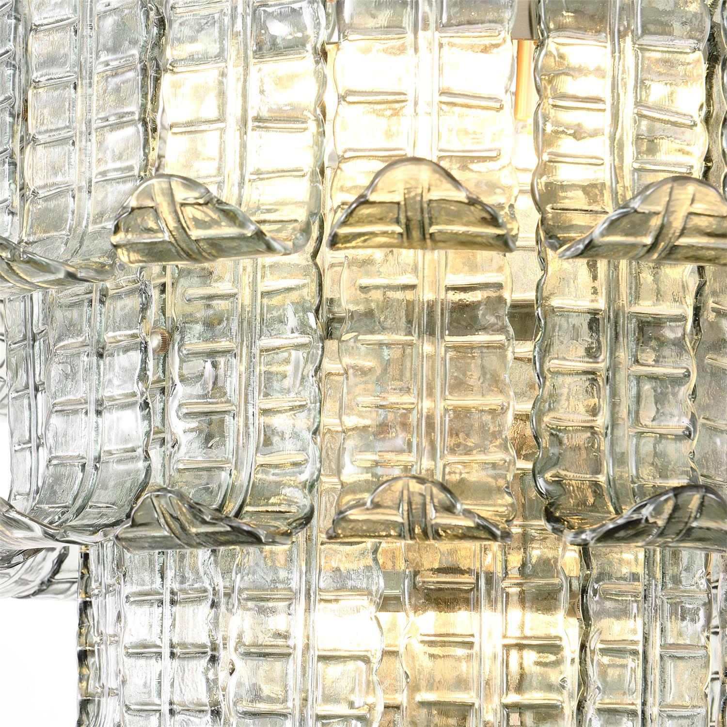Brasher Chandelier Murano Glass Tiered Elegant - Letslighting