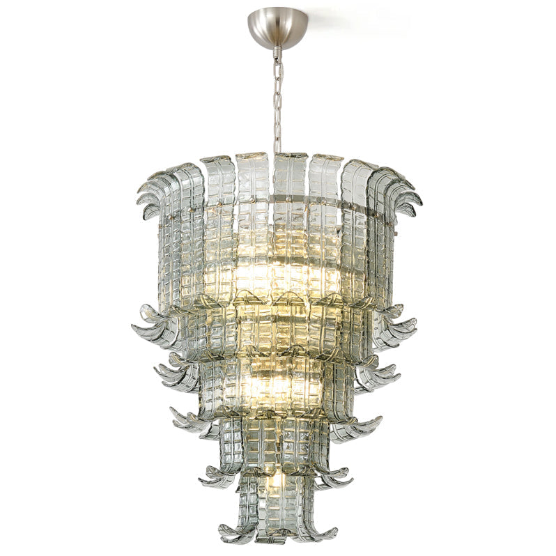 Brasher Chandelier Murano Glass Tiered Elegant - Letslighting