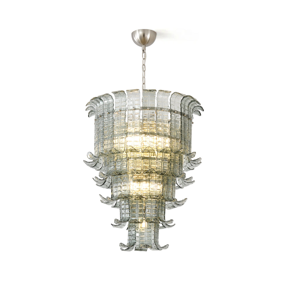 Brasher Chandelier Murano Glass Tiered Elegant - Letslighting