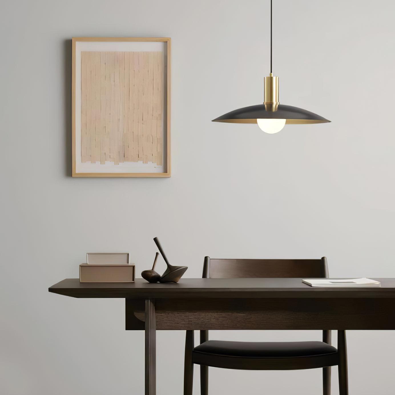 Brass Flared Pendant Lamp - Blowlighting