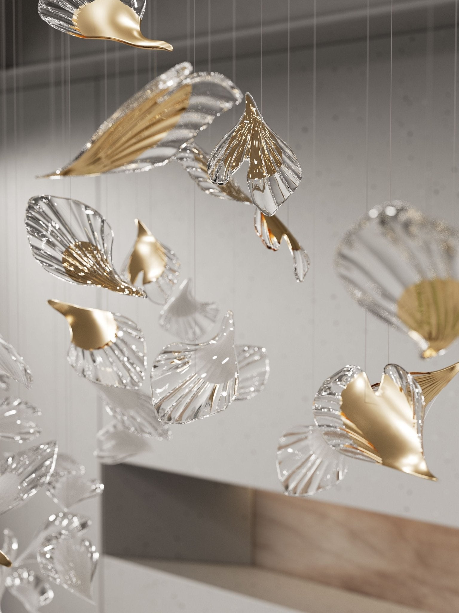 Asorus Artistic Leaf-Shape Chandelier - Blowlighting