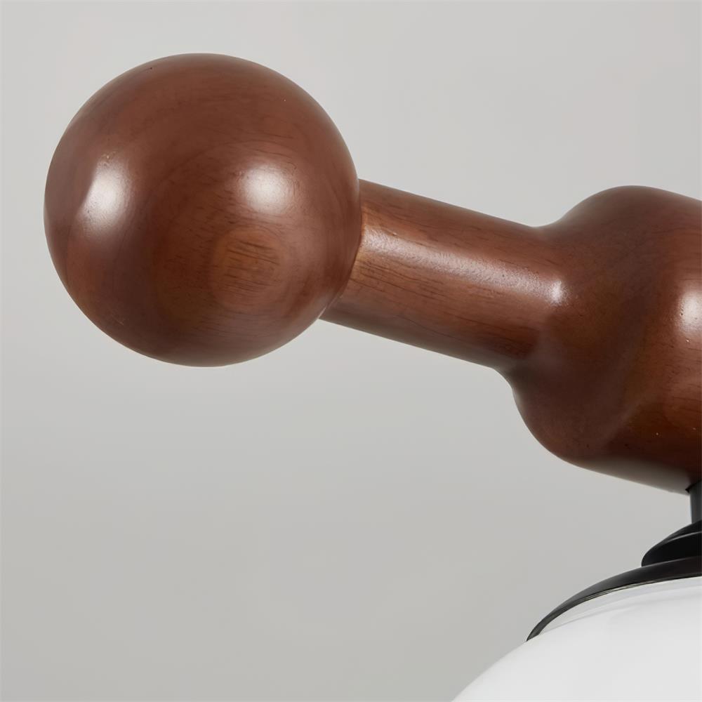 Briette Ceiling Light Wood Arms Sculptural Globe - Letslighting