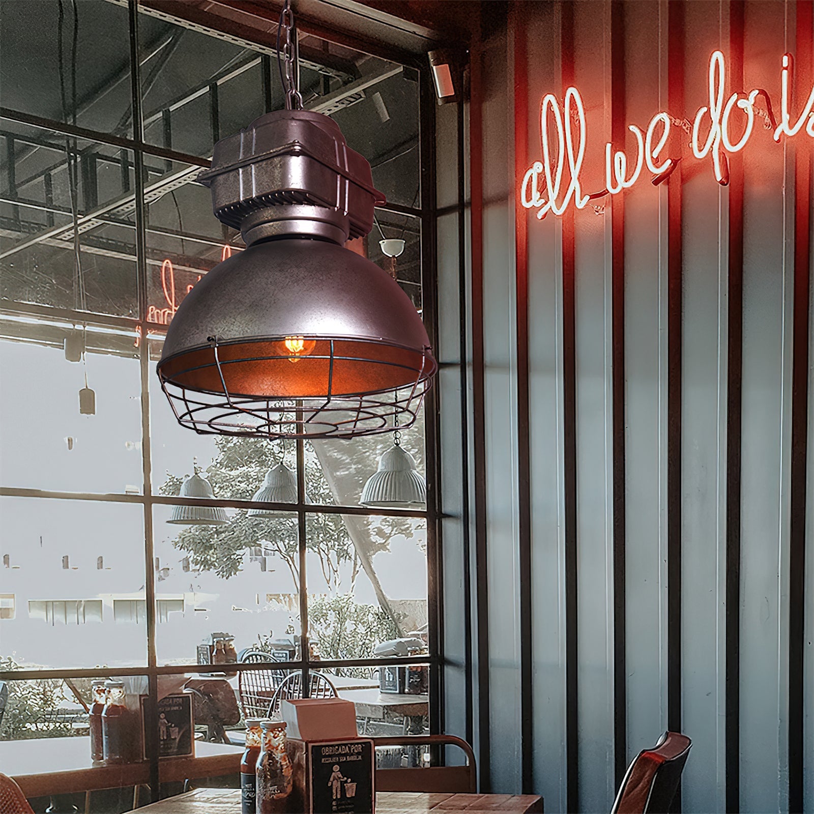 Astra Vintage Industrial Brilliant Metal Pendant Light - Lamp Copper