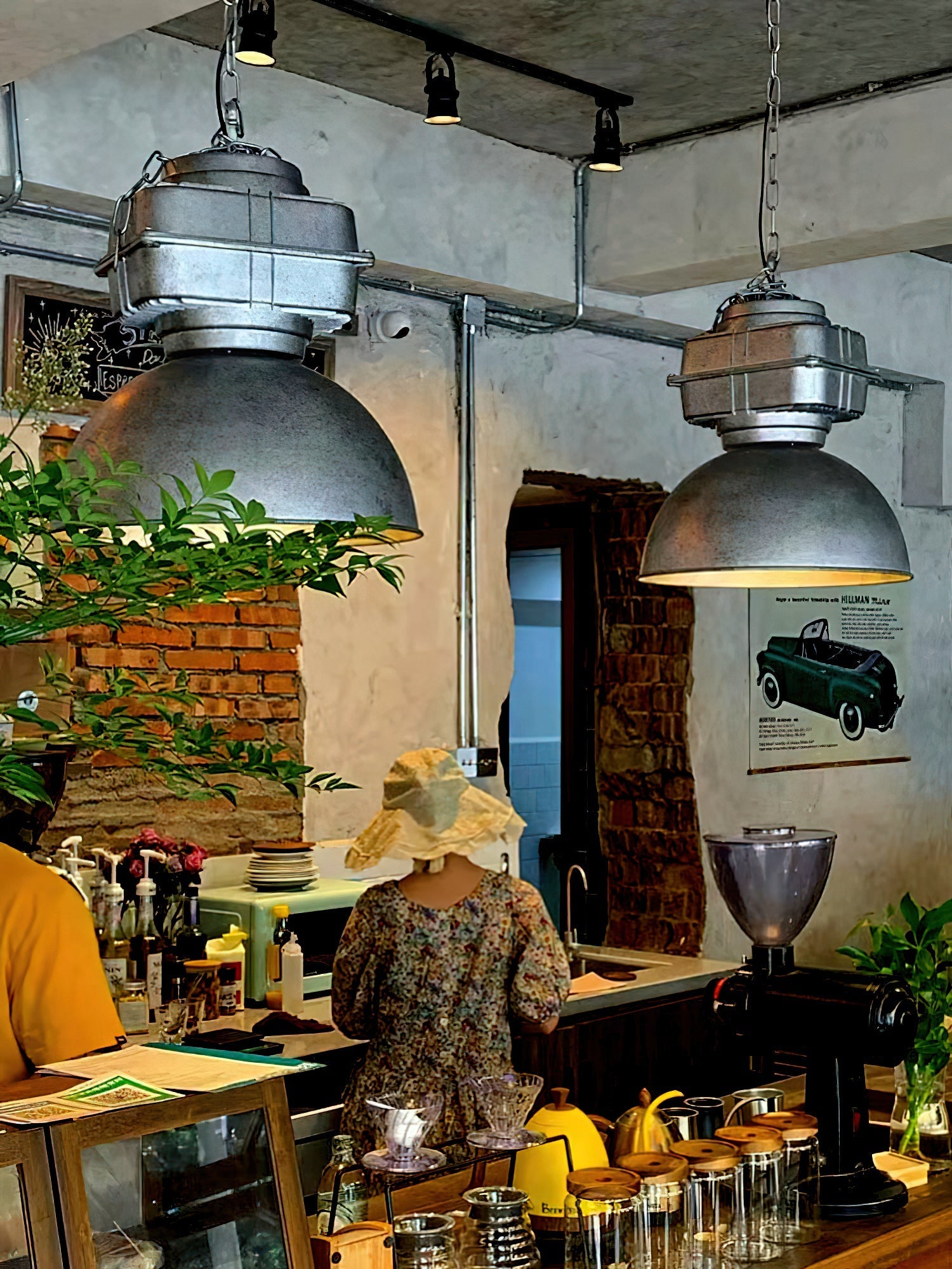 Astra Vintage Industrial Brilliant Metal Pendant Light - Lamp Copper