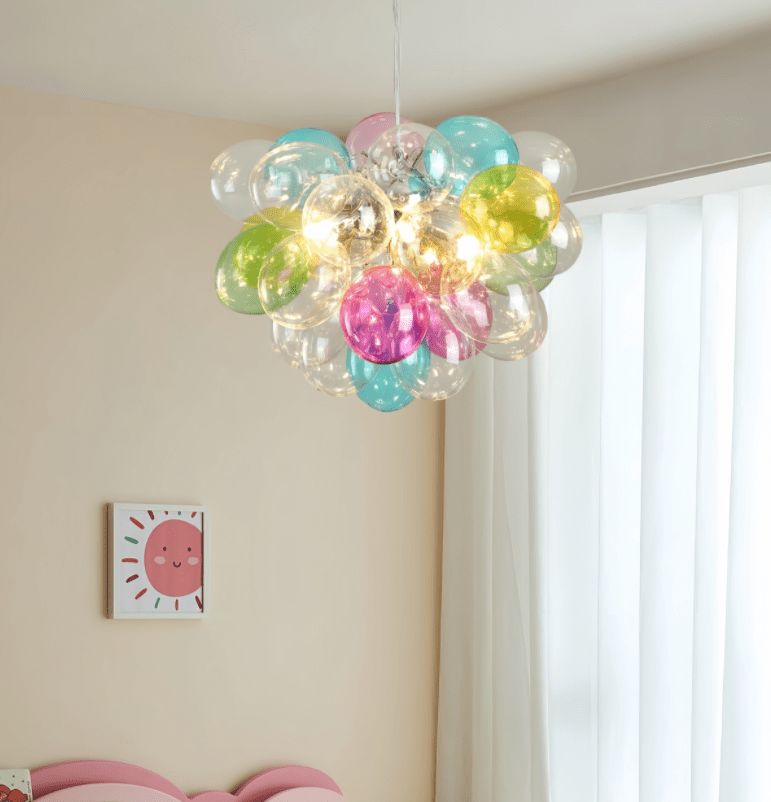 Bubble Pop Moderne Art LED Métal Verre Lustre