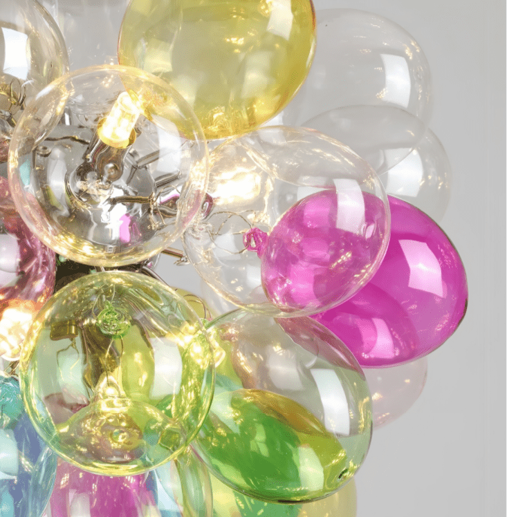 Bubble Pop Moderne Art LED Métal Verre Lustre