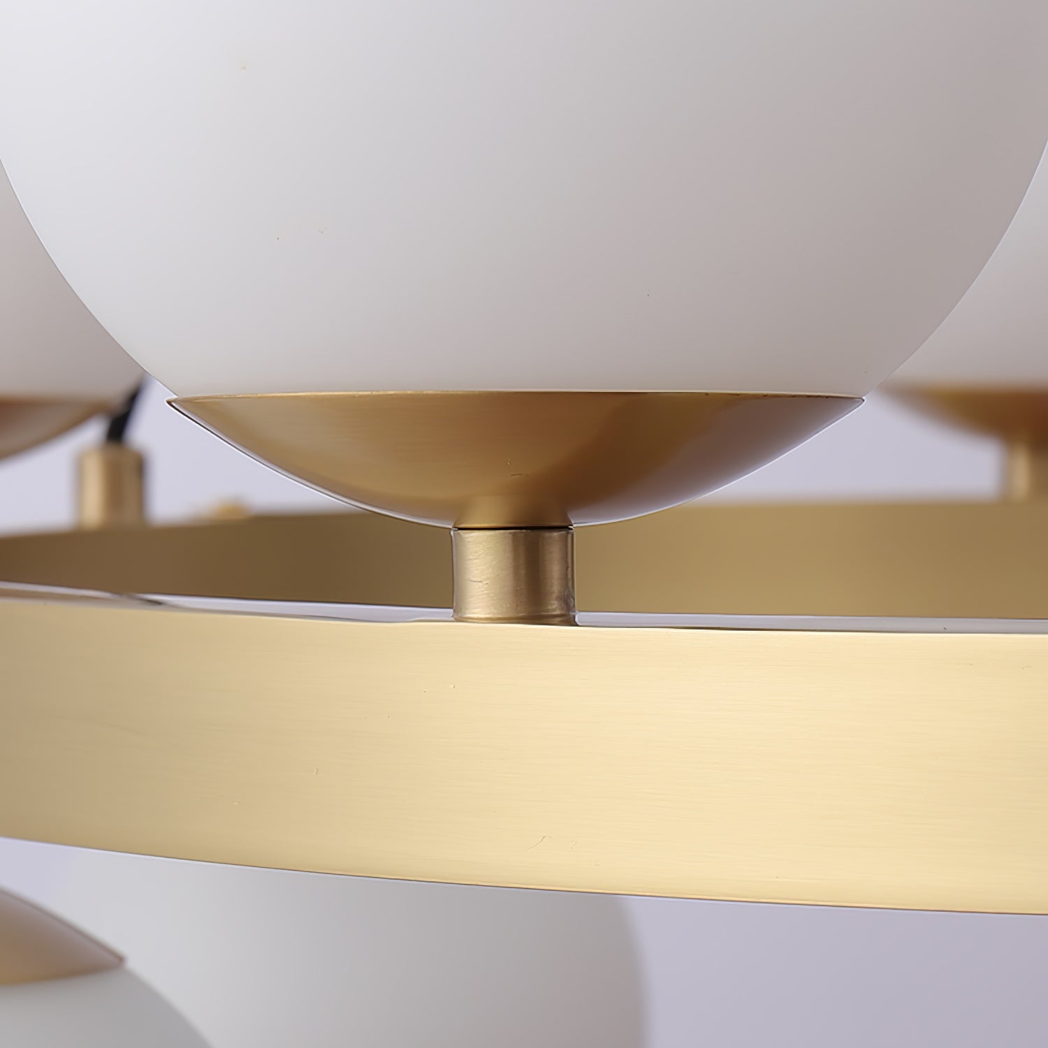 Bubbles Brass Ring Chandelier - Blowlighting