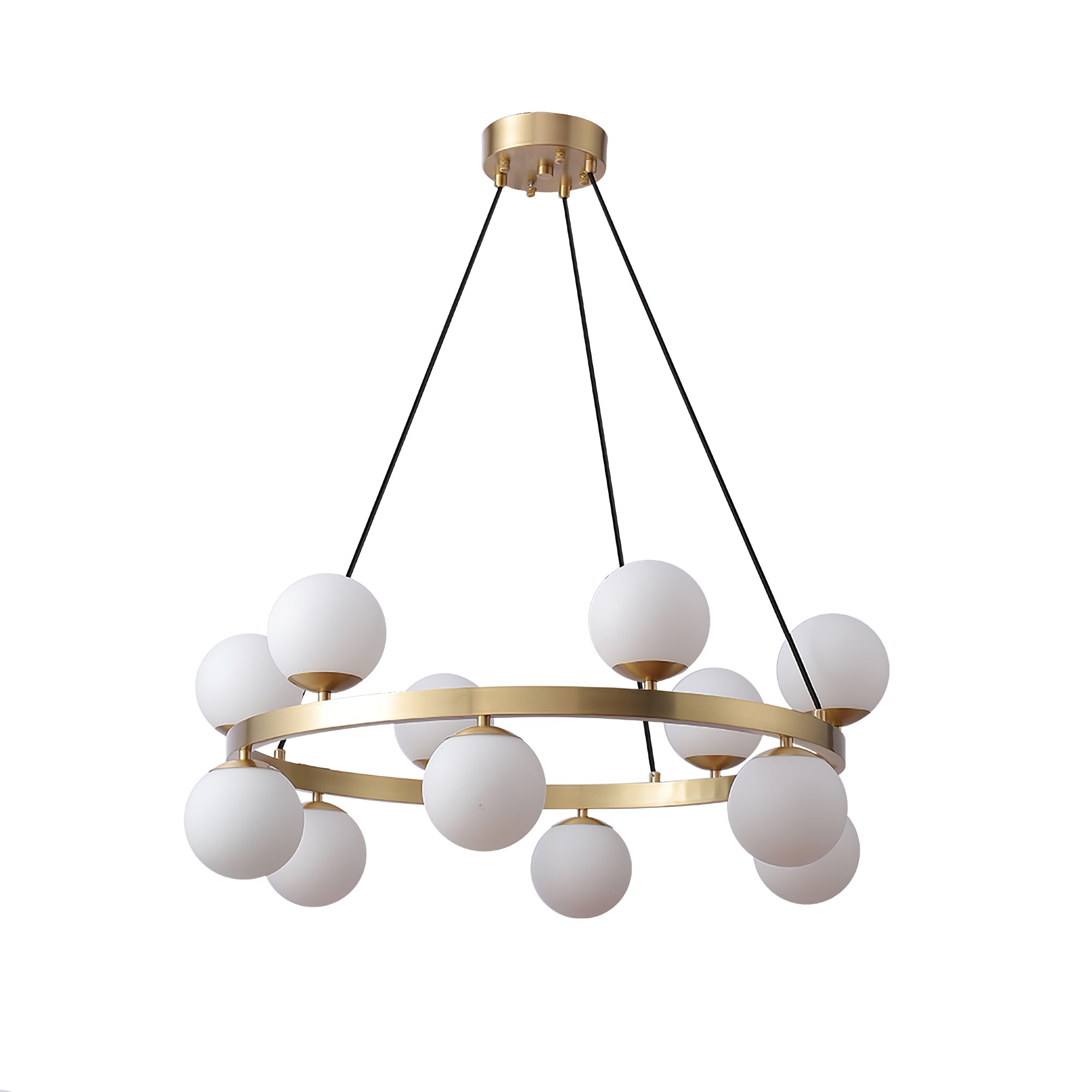 Bubbles Brass Ring Chandelier - Blowlighting