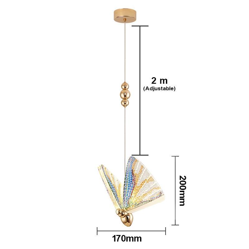 Arisha Moderne Luminaires Suspension Doré Animal