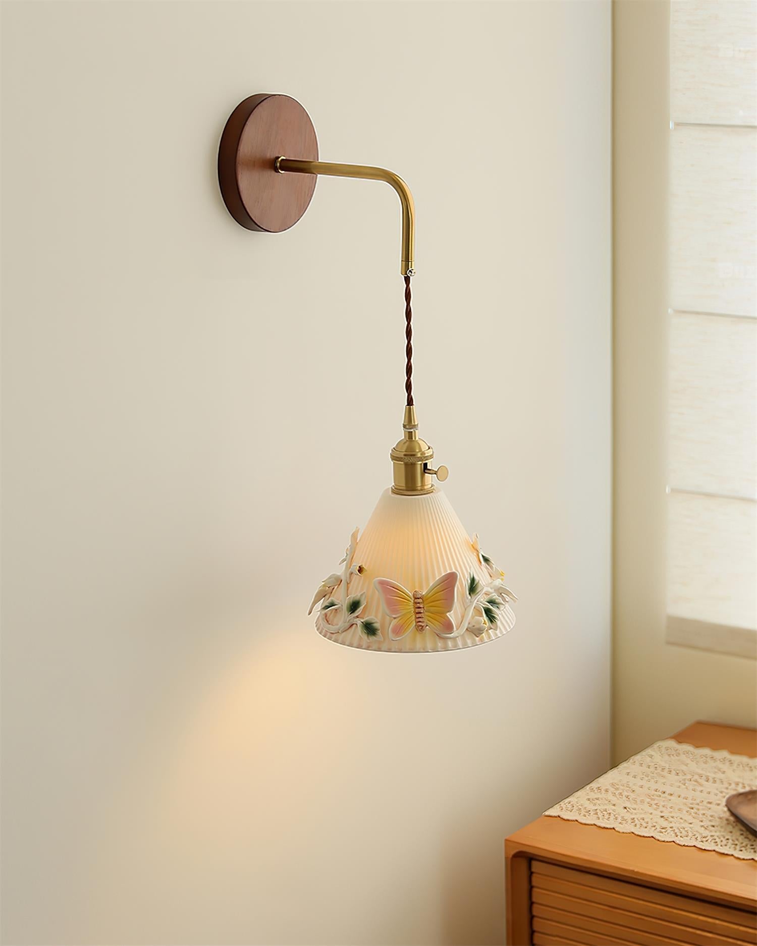 Butterfly Wall Lamp Glint Spring Garden Whimsy - Letslighting