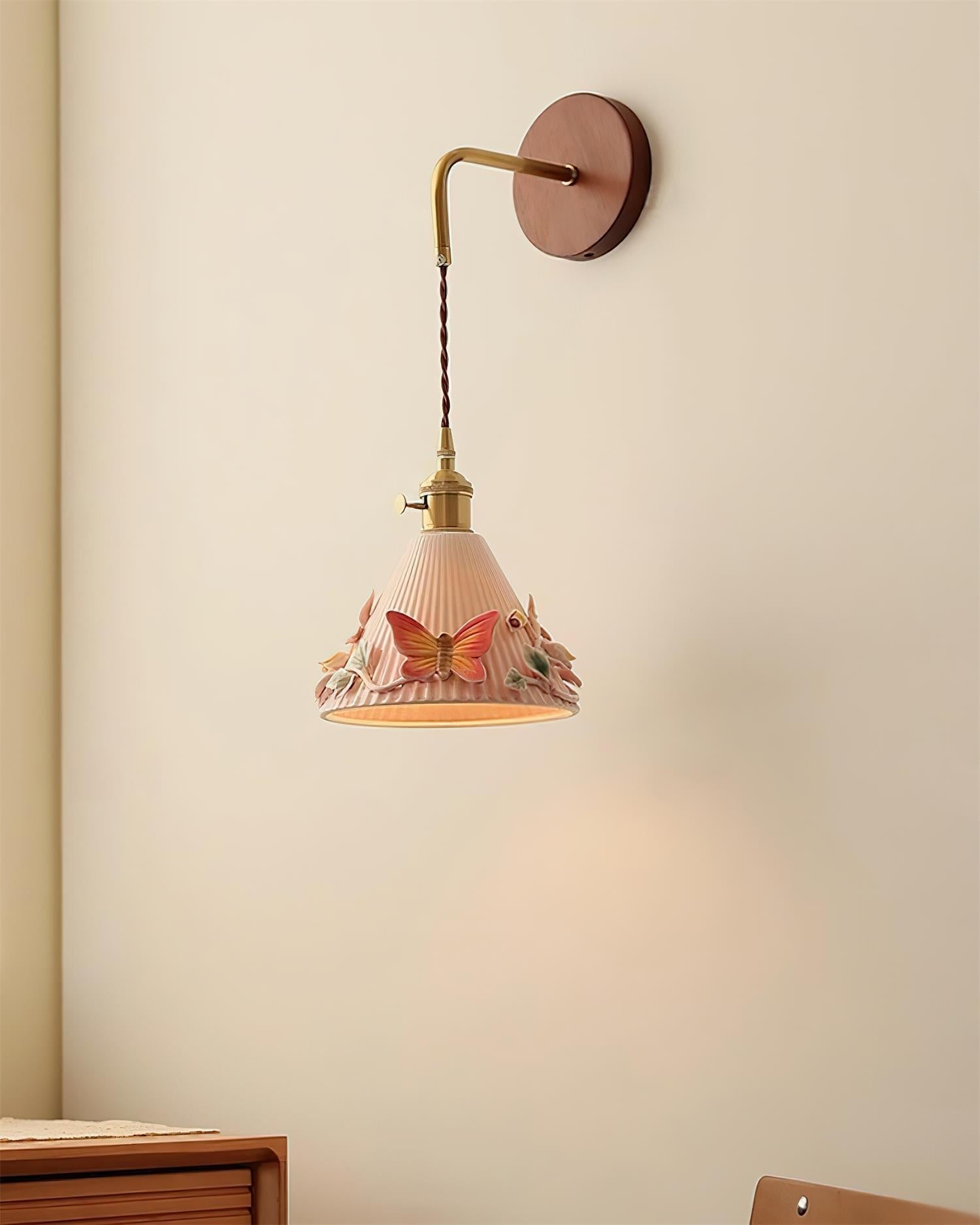 Butterfly Wall Lamp Glint Spring Garden Whimsy - Letslighting