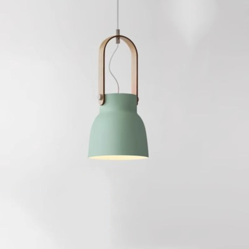 Valentina Vintage Suspension Noir/Orange Métal/Bois Chambre à coucher