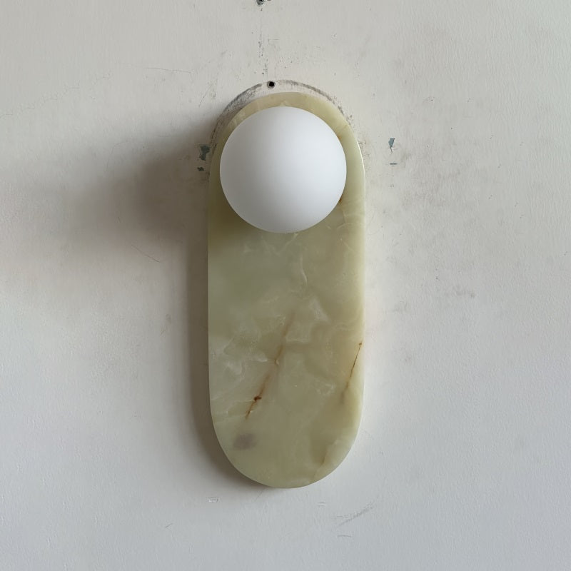 Syraeia Modern Minimalist Marble Jade Wall Lamp - Lamp Copper
