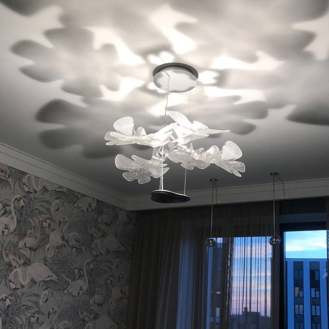 Solara Chandelier Suspension Clear Leaf - Letslighting