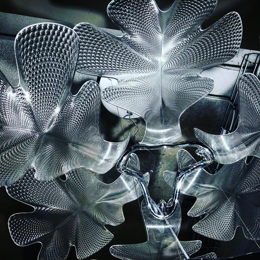 Solara Chandelier Suspension Clear Leaf - Letslighting