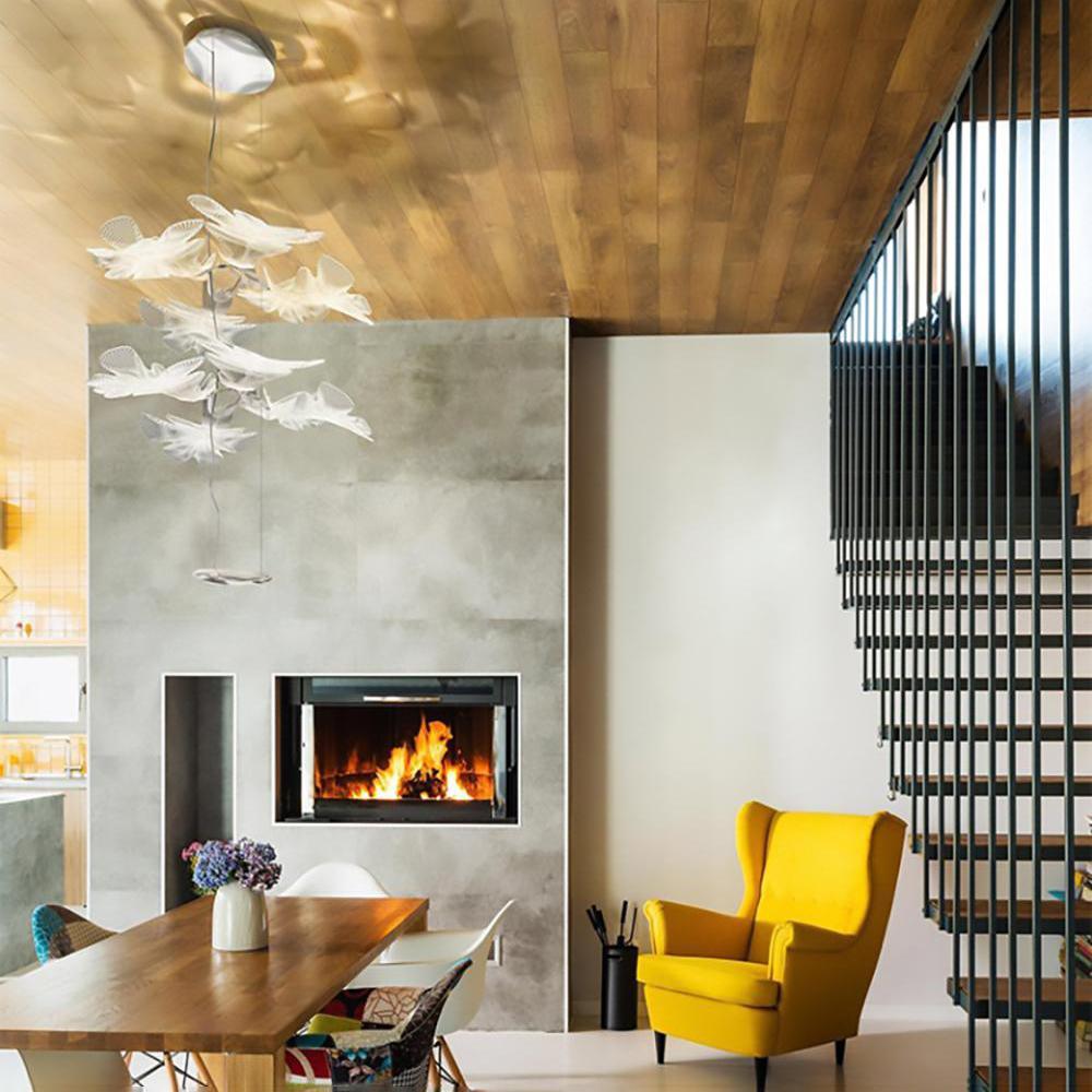 Solara Chandelier Suspension Clear Leaf - Letslighting