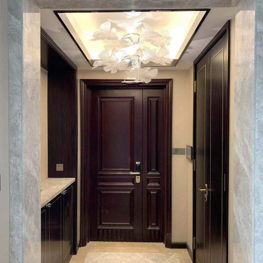 Solara Chandelier Suspension Clear Leaf - Letslighting