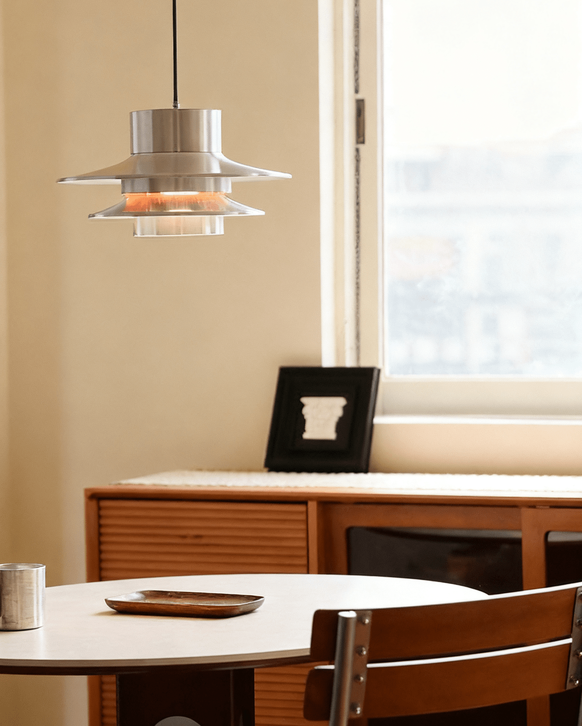 Caelith Suspension Moderne en Chrome