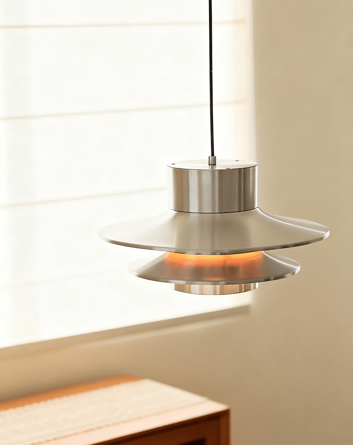 Caelith Suspension Moderne en Chrome