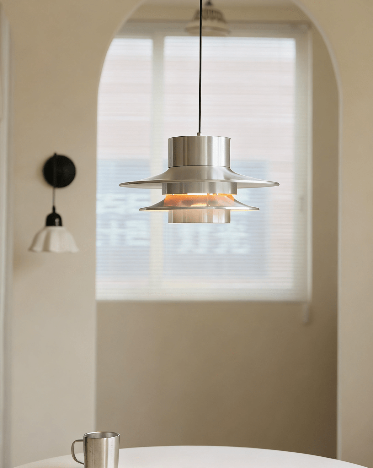 Caelith Suspension Moderne en Chrome