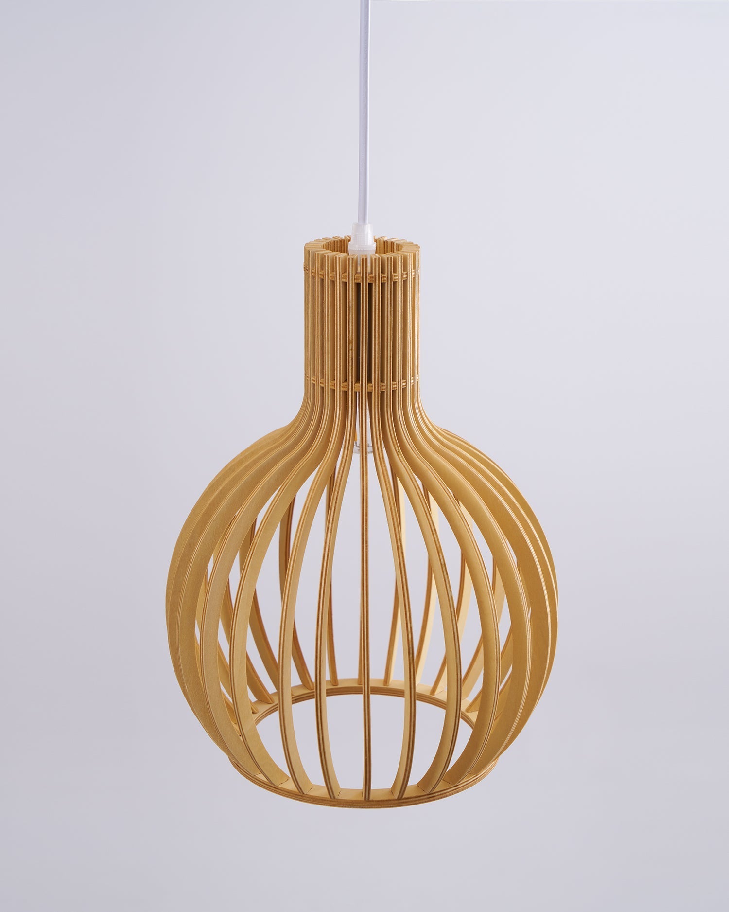 Cage Sculptural Birch Open-Frame Pendant Lamp - Letslighting