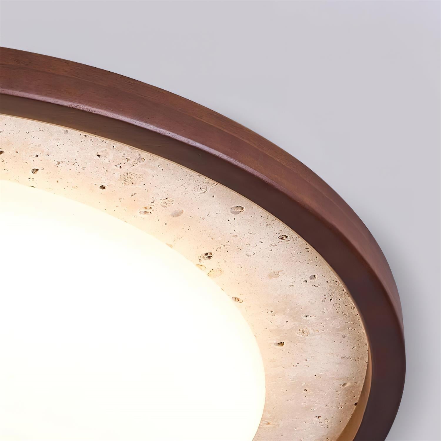 Ritta Sculptural Travertine Ceiling Lamp - Letslighting