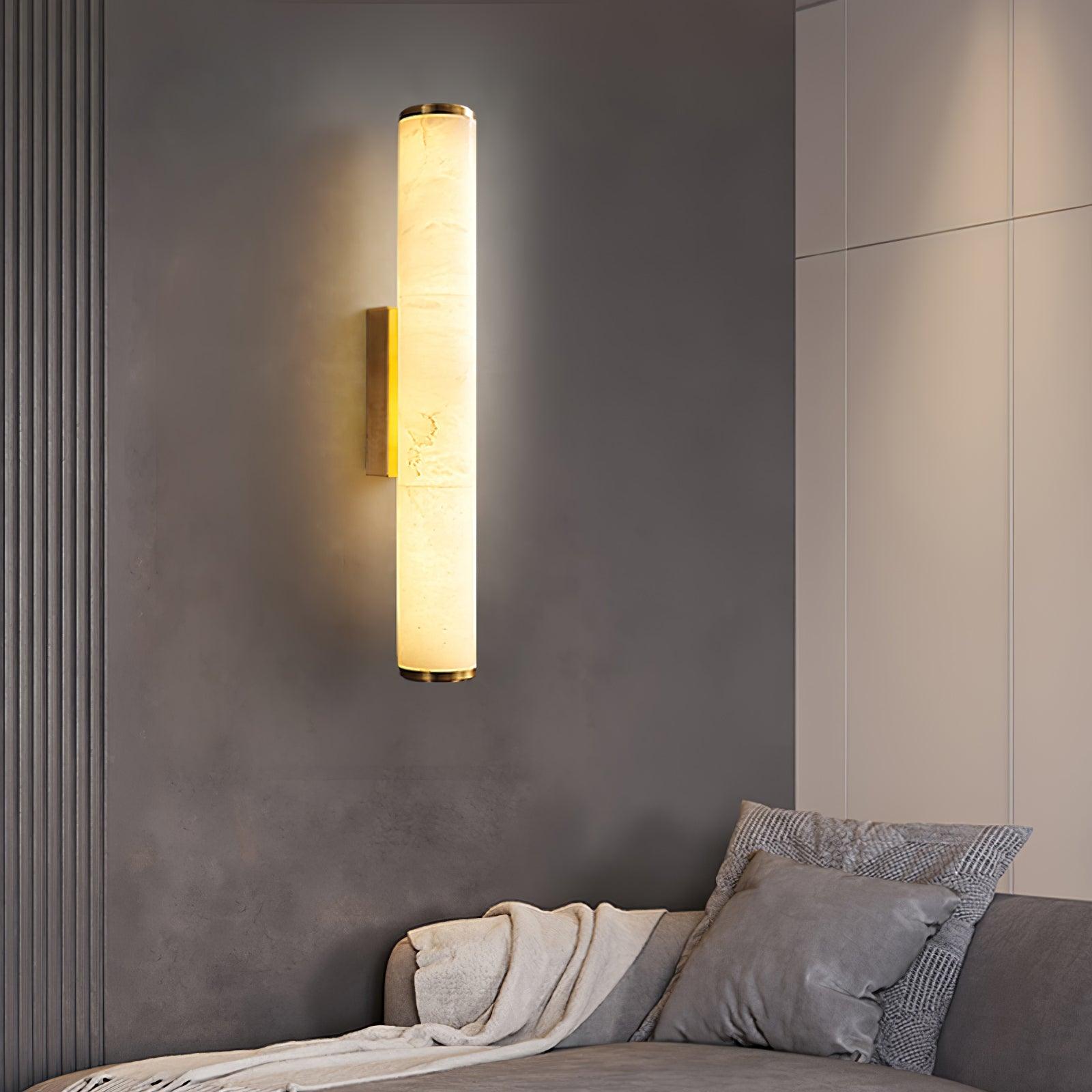 Nyvynor Rectangular Alabaster Wall Light - Letslighting