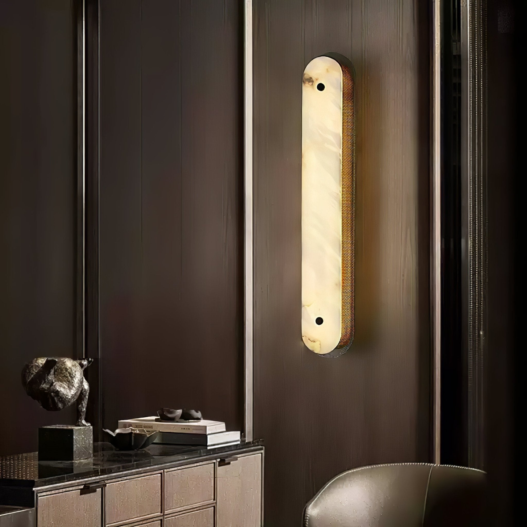 Erthee Linear Alabaster Wall Light - Letslighting