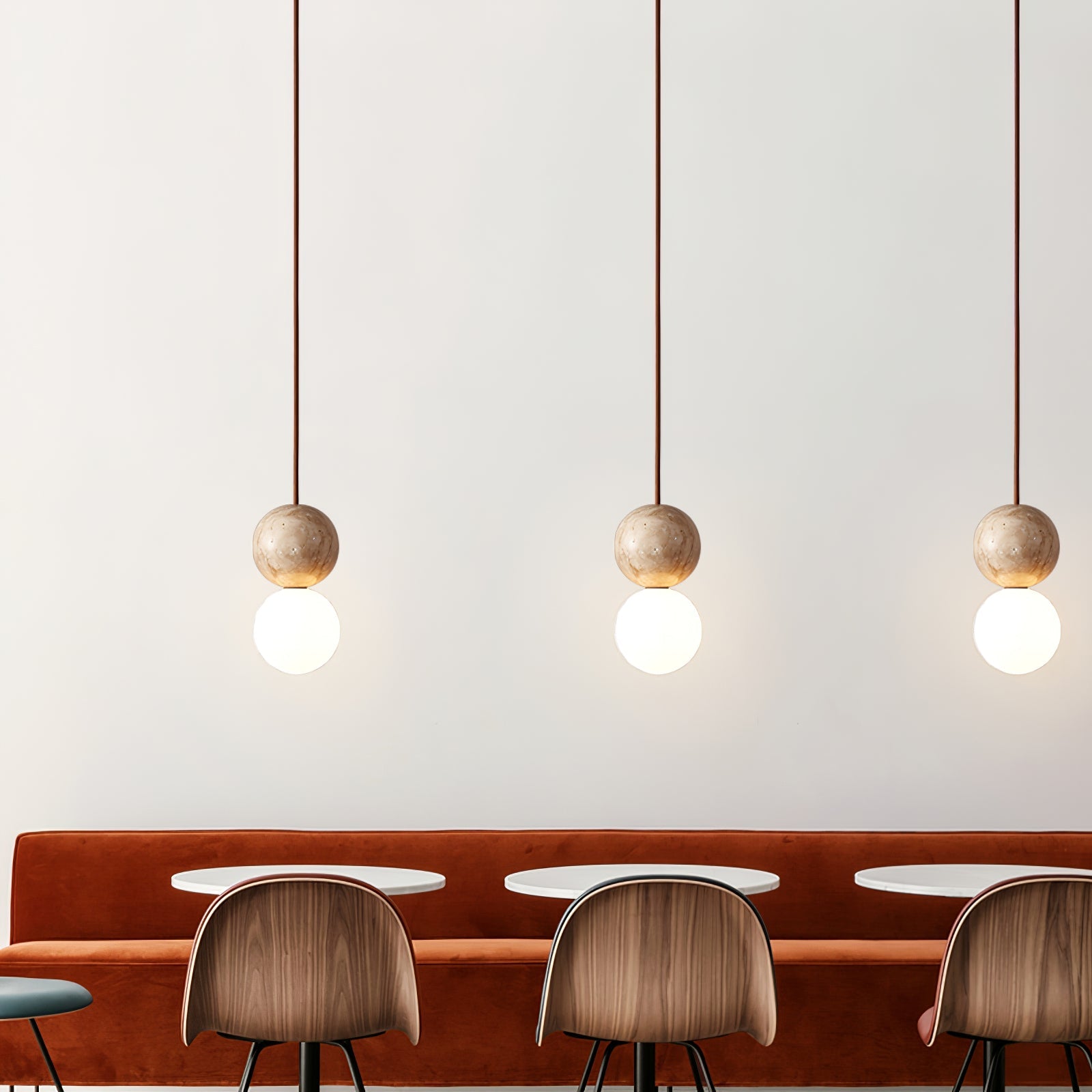 Luna Travertine Pendant Light - Letslighting