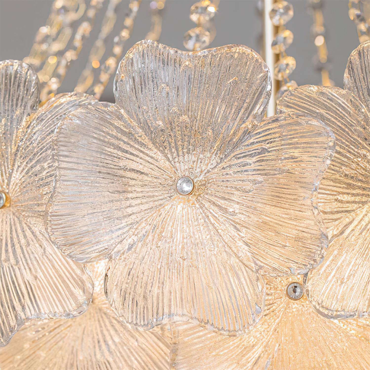 Campina Chandelier Crystal Flower Tiered - Letslighting