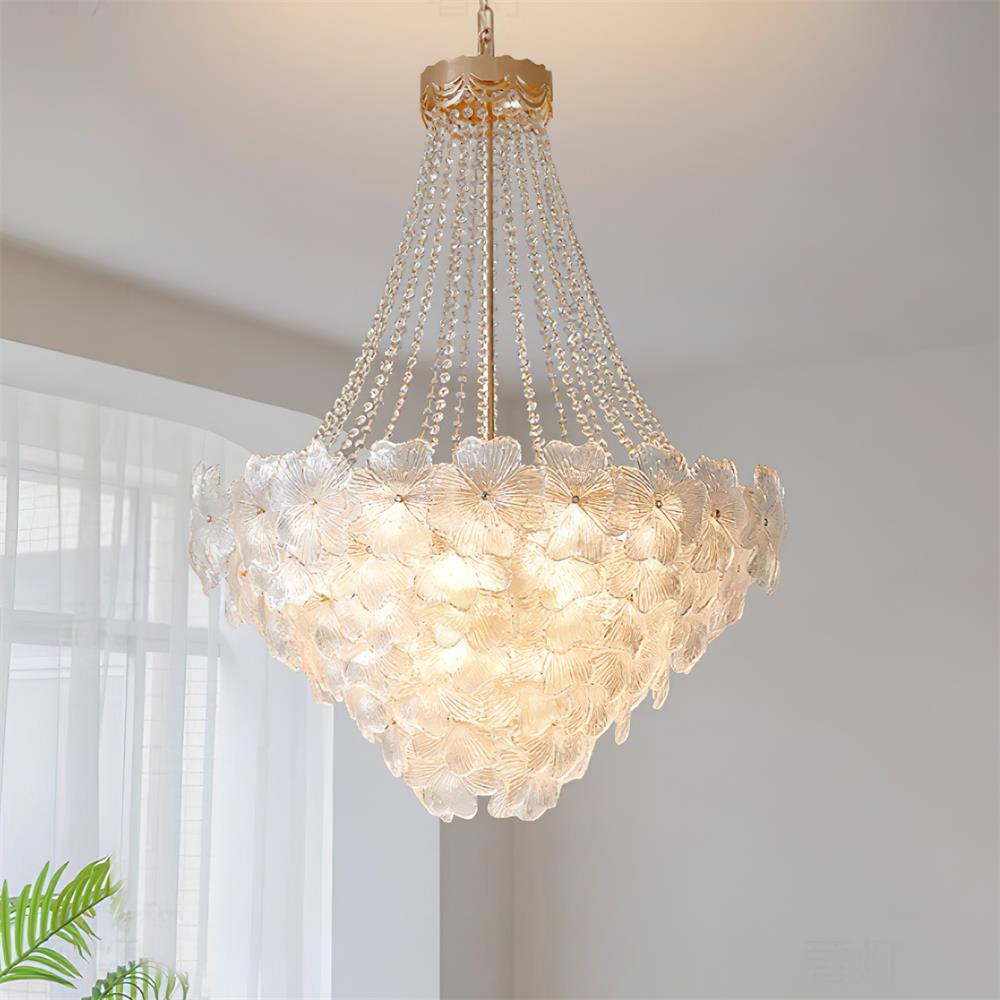 Campina Chandelier Crystal Flower Tiered - Letslighting