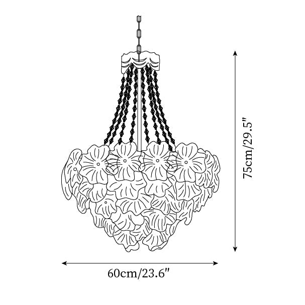 Campina Chandelier Crystal Flower Tiered - Letslighting