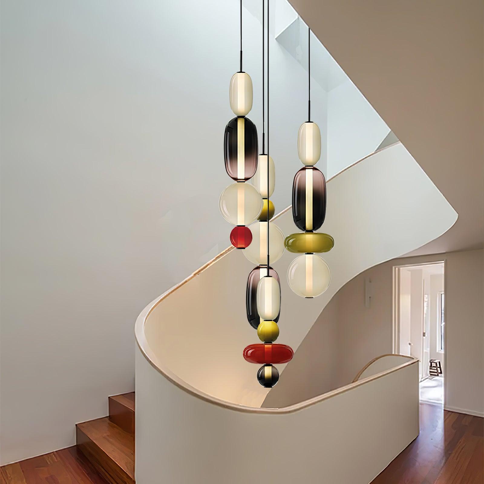 Candied Glass Combo Pendant Light - Blowlighting