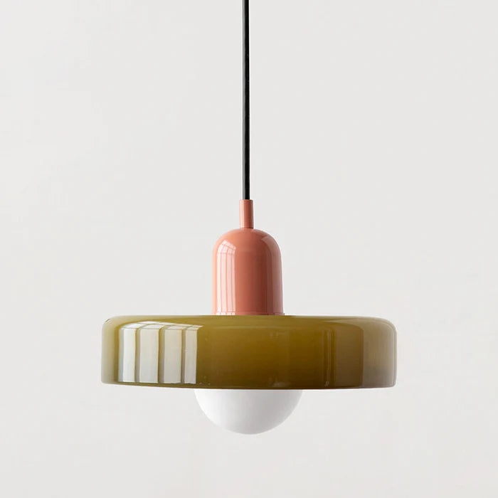 Valentina Suspension Ronde Vintage Verre Salon