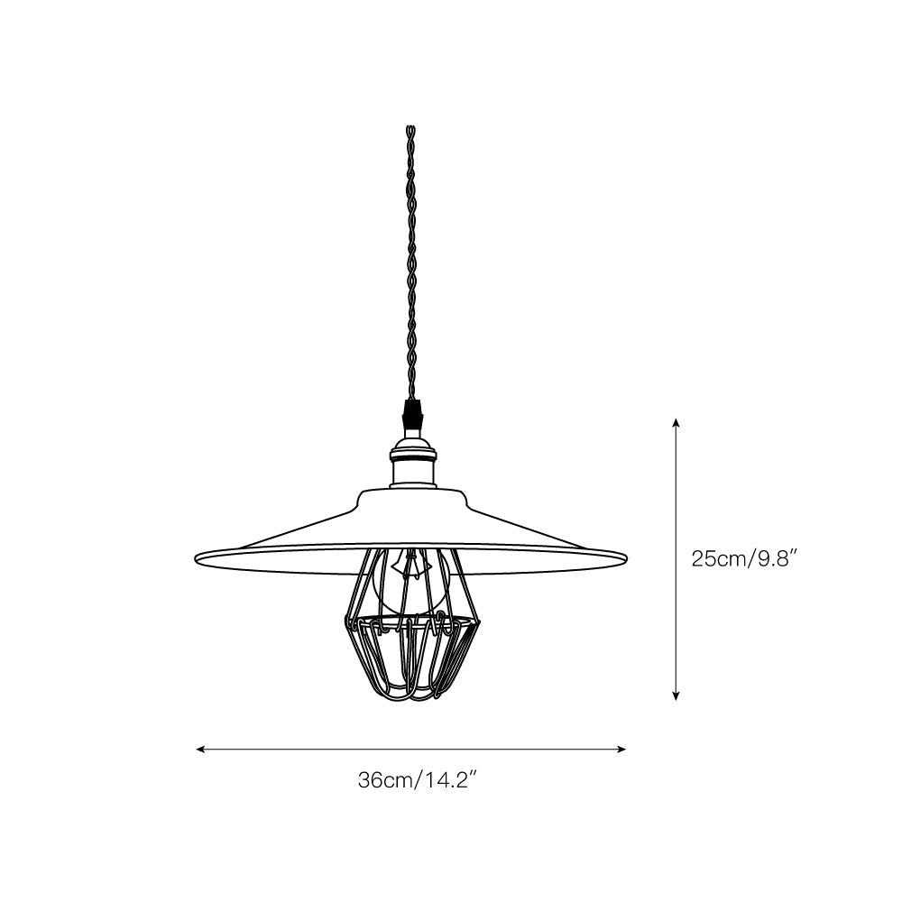Stella Vintage Industrial Art Metal Pendant Light - Lamp Copper