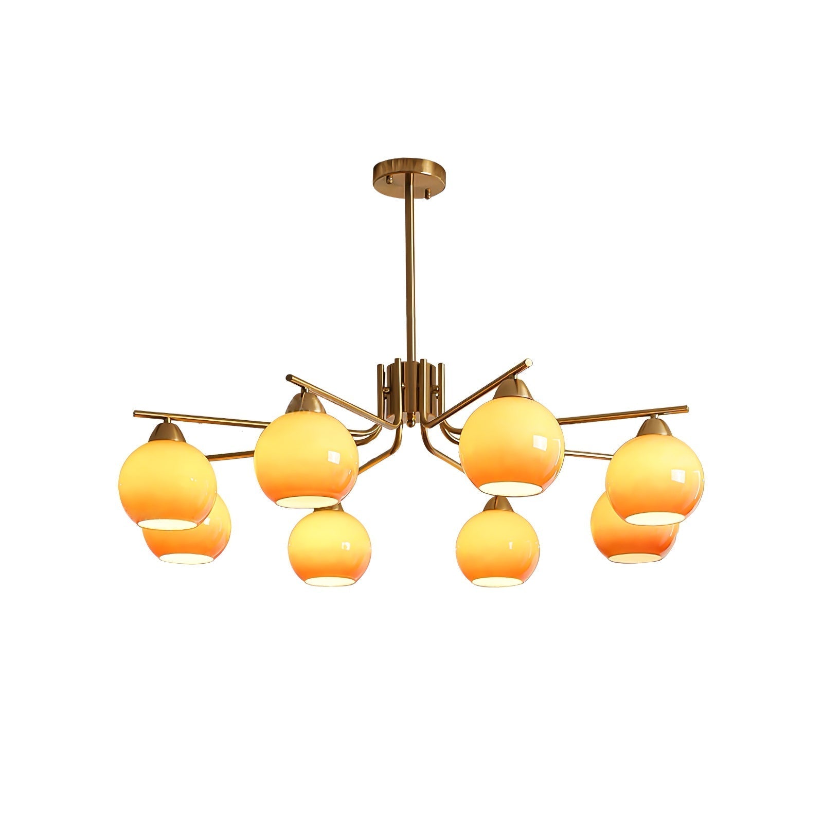 Caramel Sphere Chandelier - Blowlighting