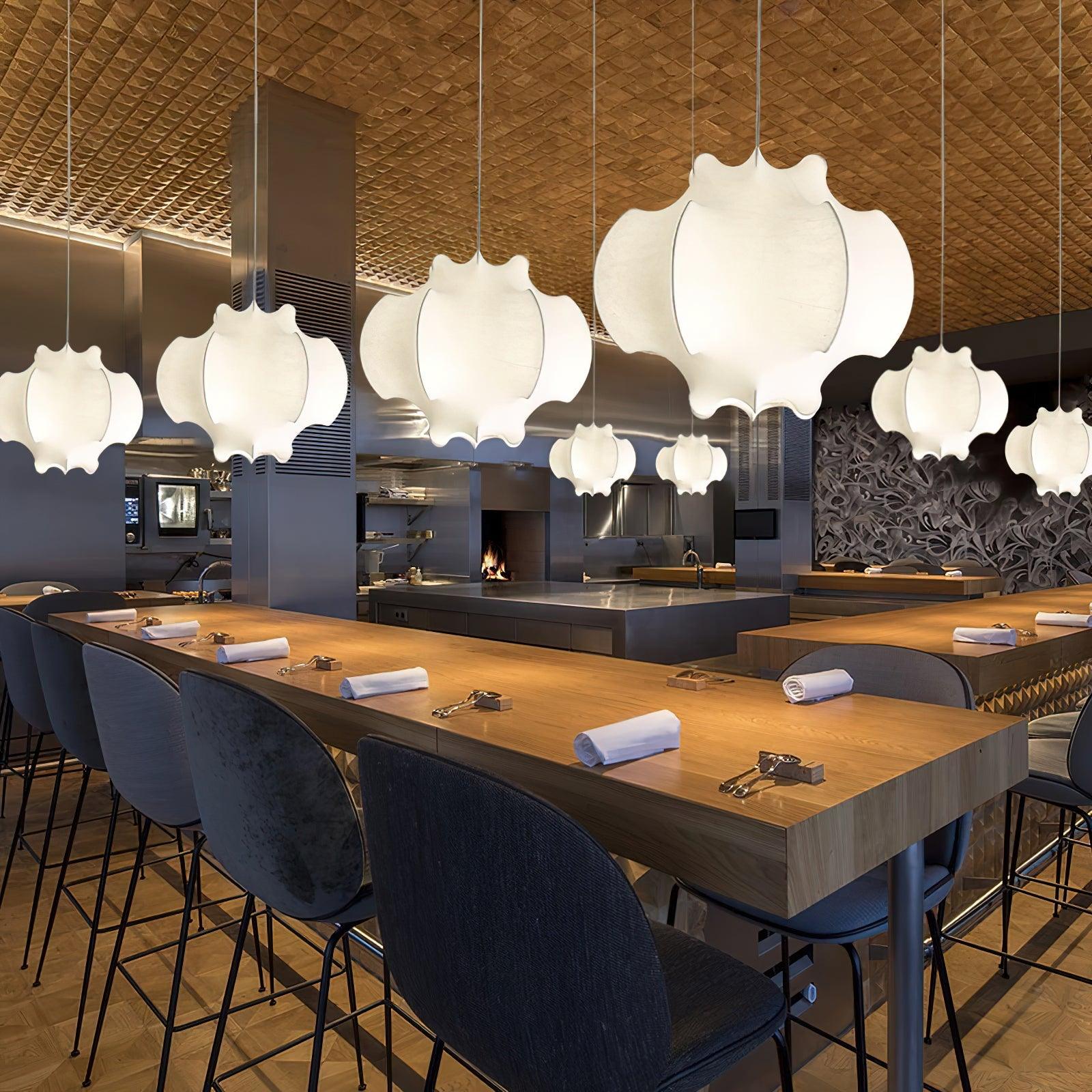 Skapa Pendant Lamp Soft Curved Pleated Shape - Letslighting