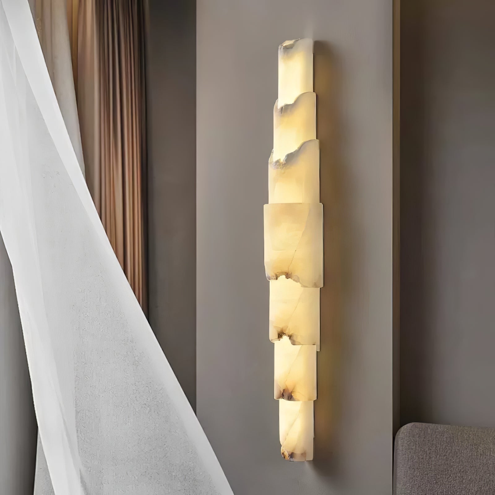 Elara Multi-layer Alabaster Wall Light - Letslighting