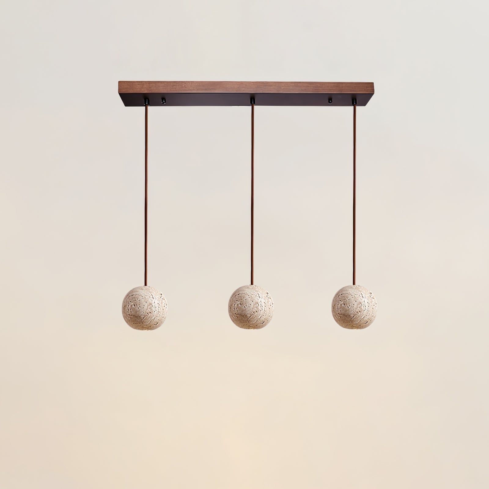 Trio Travertine Pendant Light - Letslighting