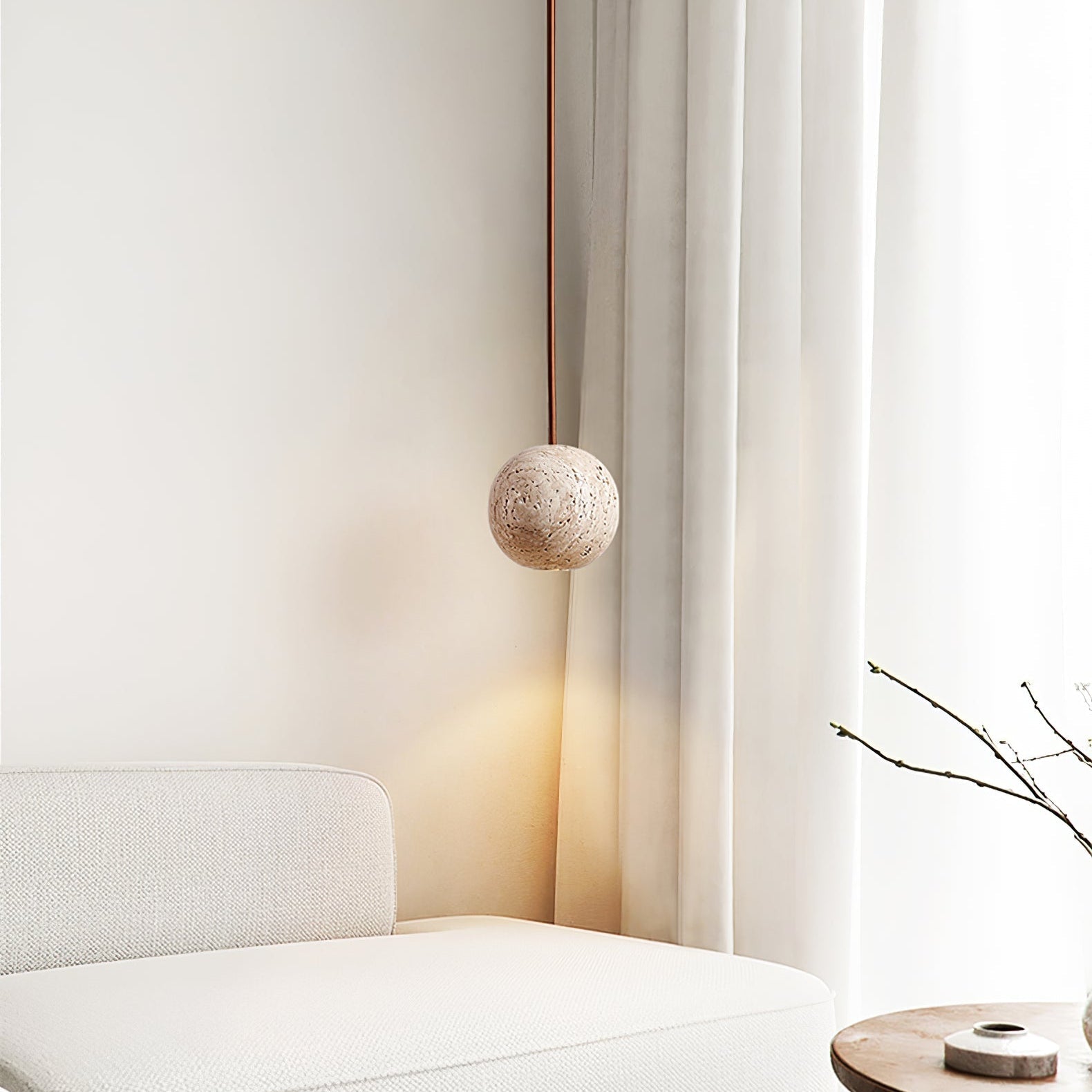 Trio Travertine Pendant Light - Letslighting