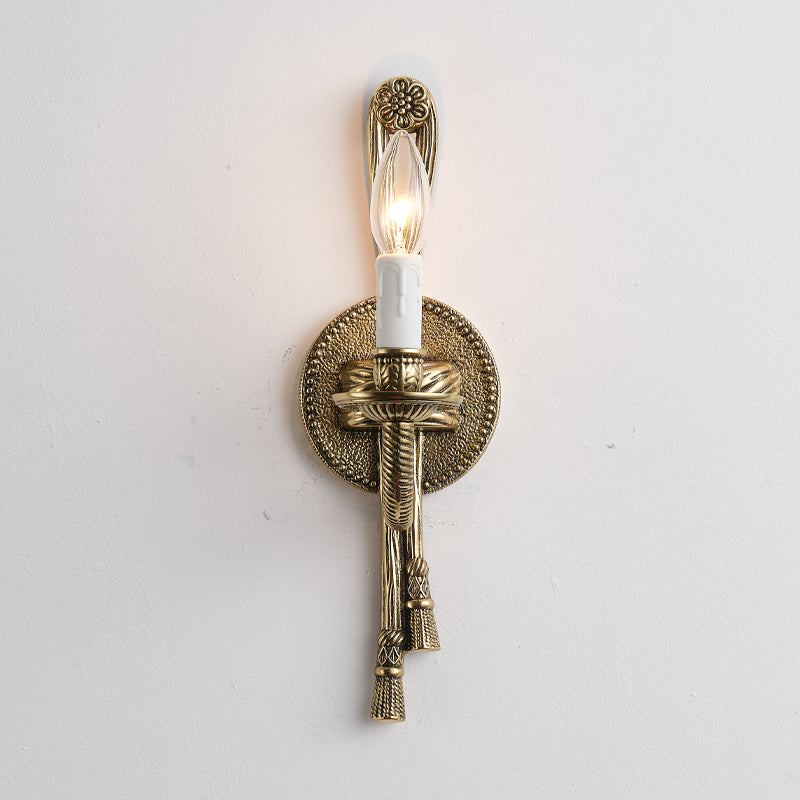 Juno Vintage Industrial Brass Metal Sconce Wall Lamp - Lamp Copper