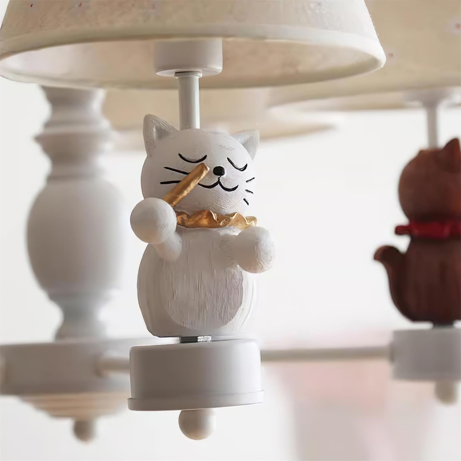 Cat Symphony Chandelier Playful Feline Orchestra - Letslighting