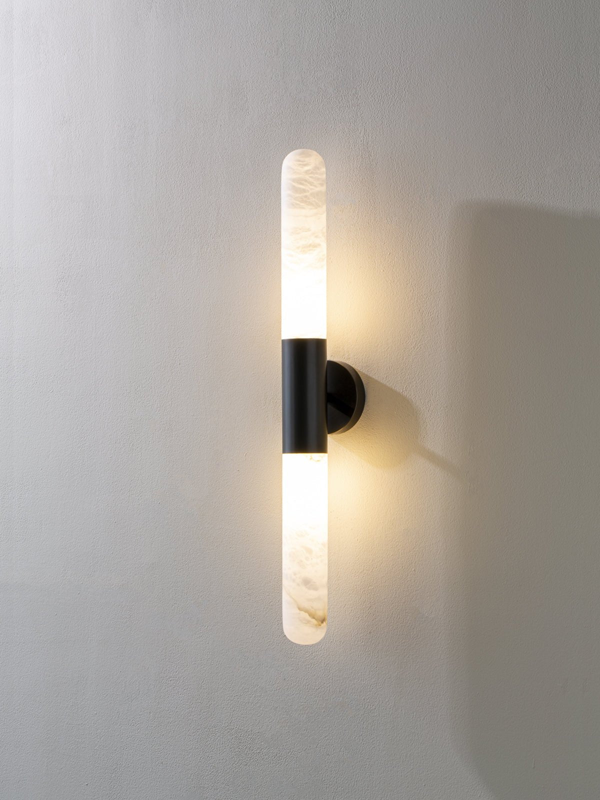 Evtalos Cylinder Alabaster Wall Light - Letslighting